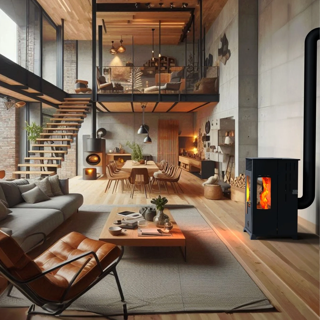 Babas Stove Eco Plus 8kw Manuel Odun Ve Pelet Sobası